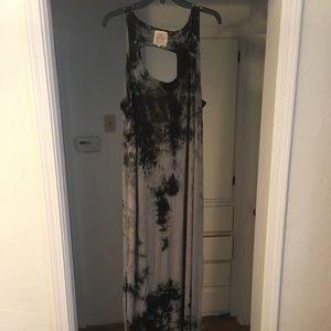 Tie dye maxi dress